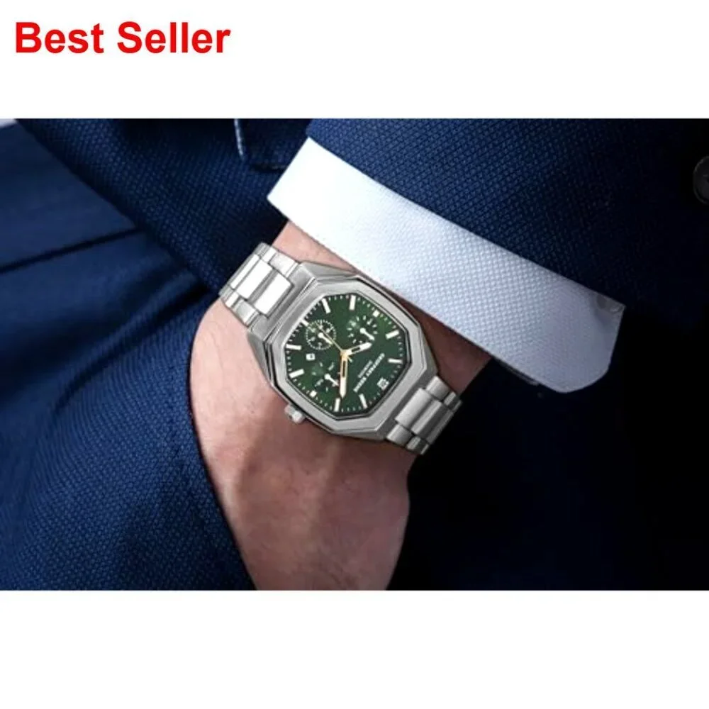 Metal Dress Watch Quartz Movement Water-Resistant Silver